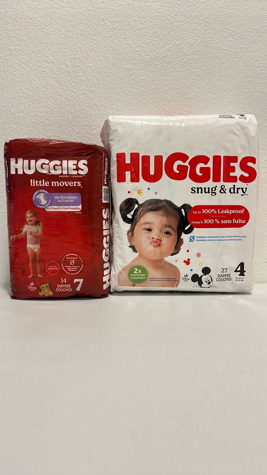 Huggies Diapers #7, #4