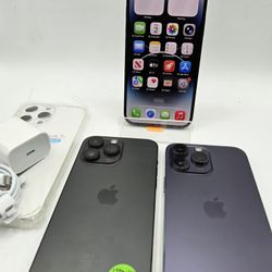 Apple IPhone 14 Pro Max *512gb* Unlocked Any Service With Case Chargers Warranty $510