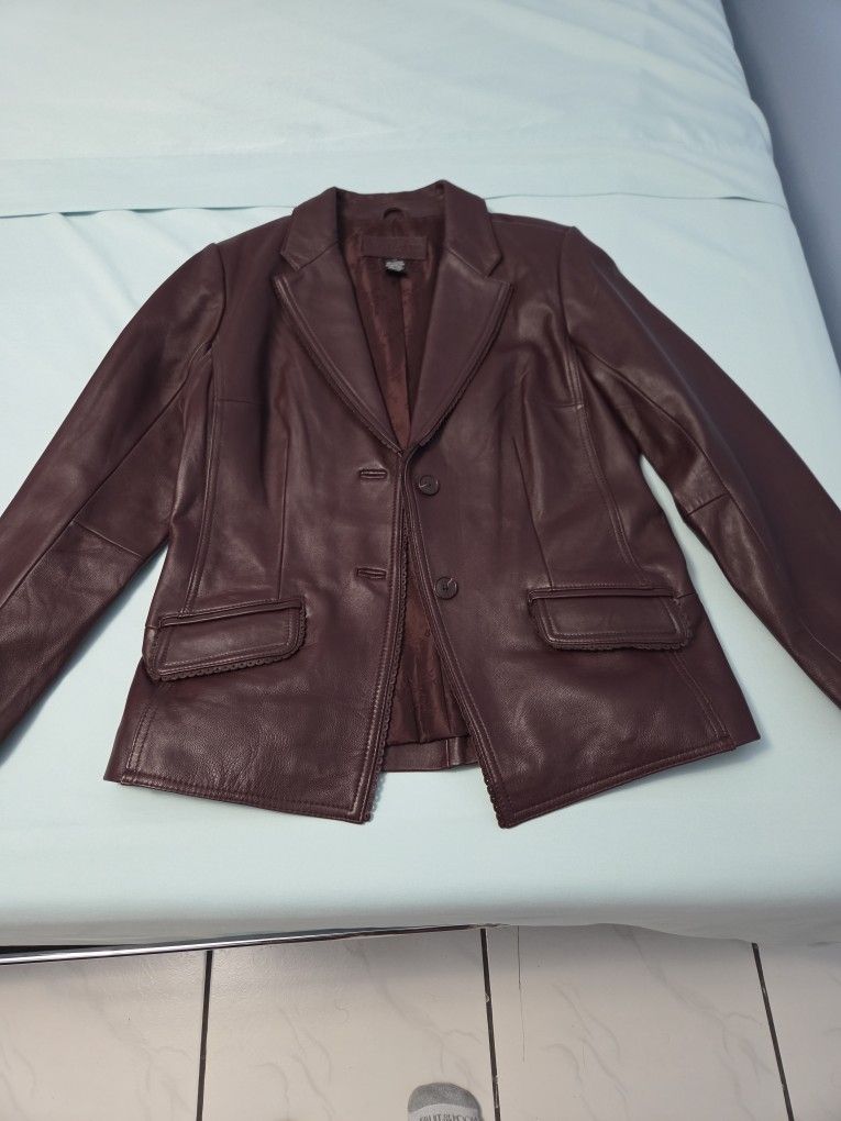 Woman's Leather Jacket Size 14