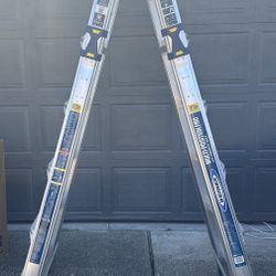 25' Werner Multi Pro Ladder With Power Lite Rails