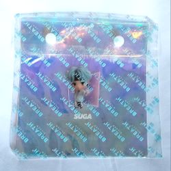 BTS TinyTAN SUGA Mask Pouch Case BREATH SILVER Mic Drop Official Merchandise NEW