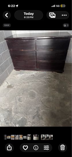 ❤️SOLID WOOD 6 DEEP DRAWER DRESSER 55” x 23” x 35” ❤️