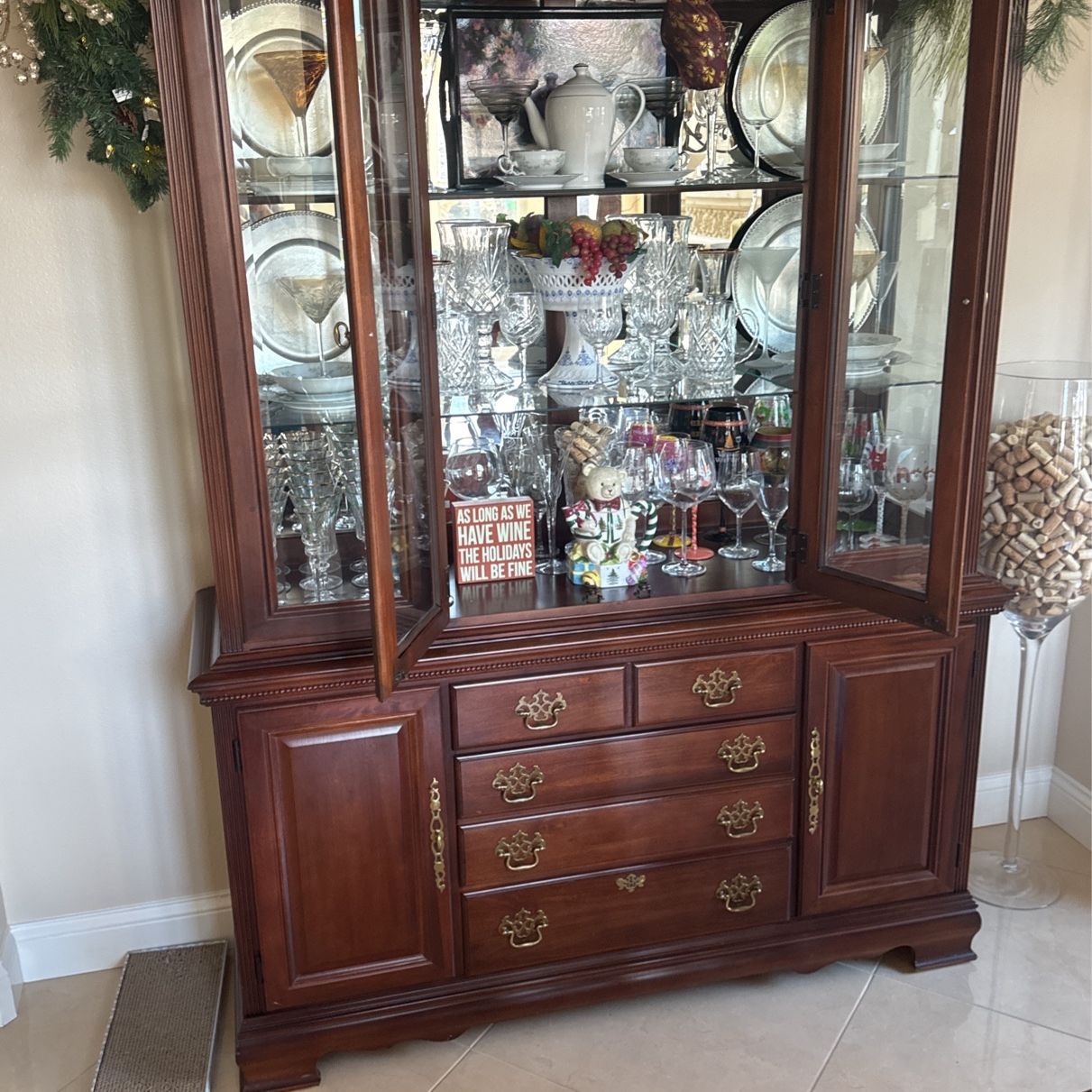 American Drew China Cabinet 