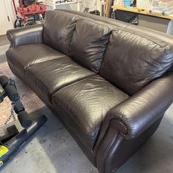 Leather Sofa & Love Seat