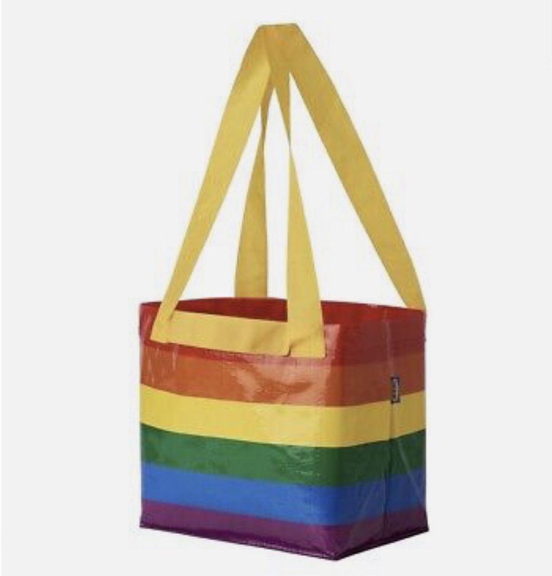 NEW IKEA Rainbow STORSTOMMA Book Bag Shopping Beach Pride Rainbow Color