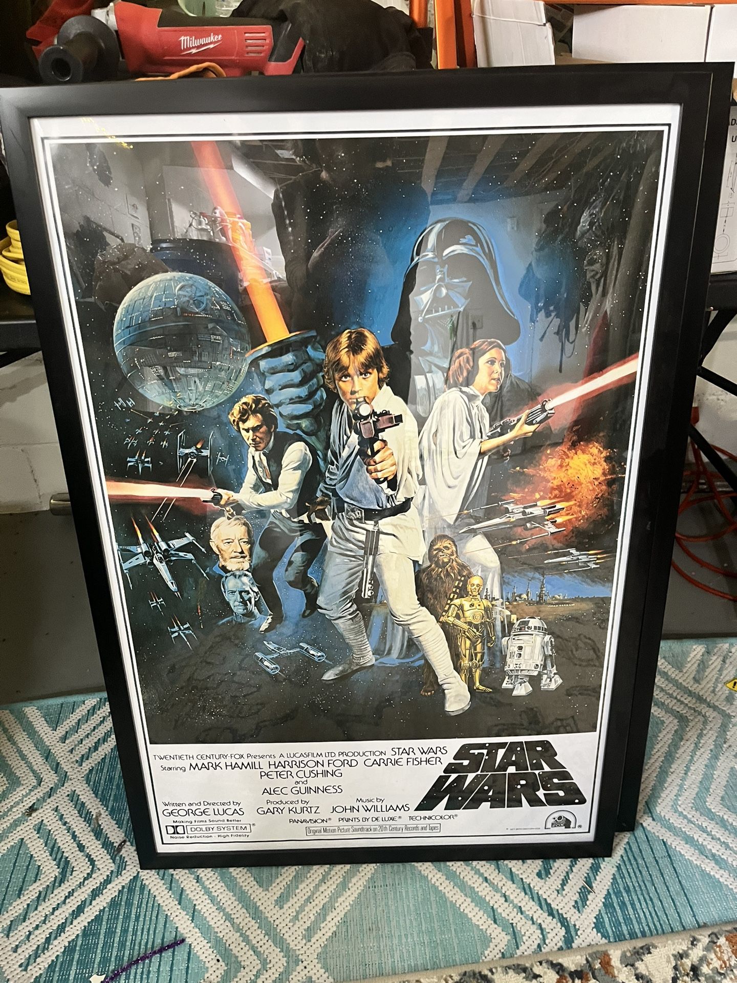 3 Framed Star Wars Posters