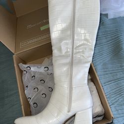 White Leather Boots