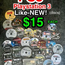 🎮 $15 Like-NEW PlayStation 3 Games • PS3 🎮