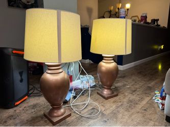 Two matching lamps