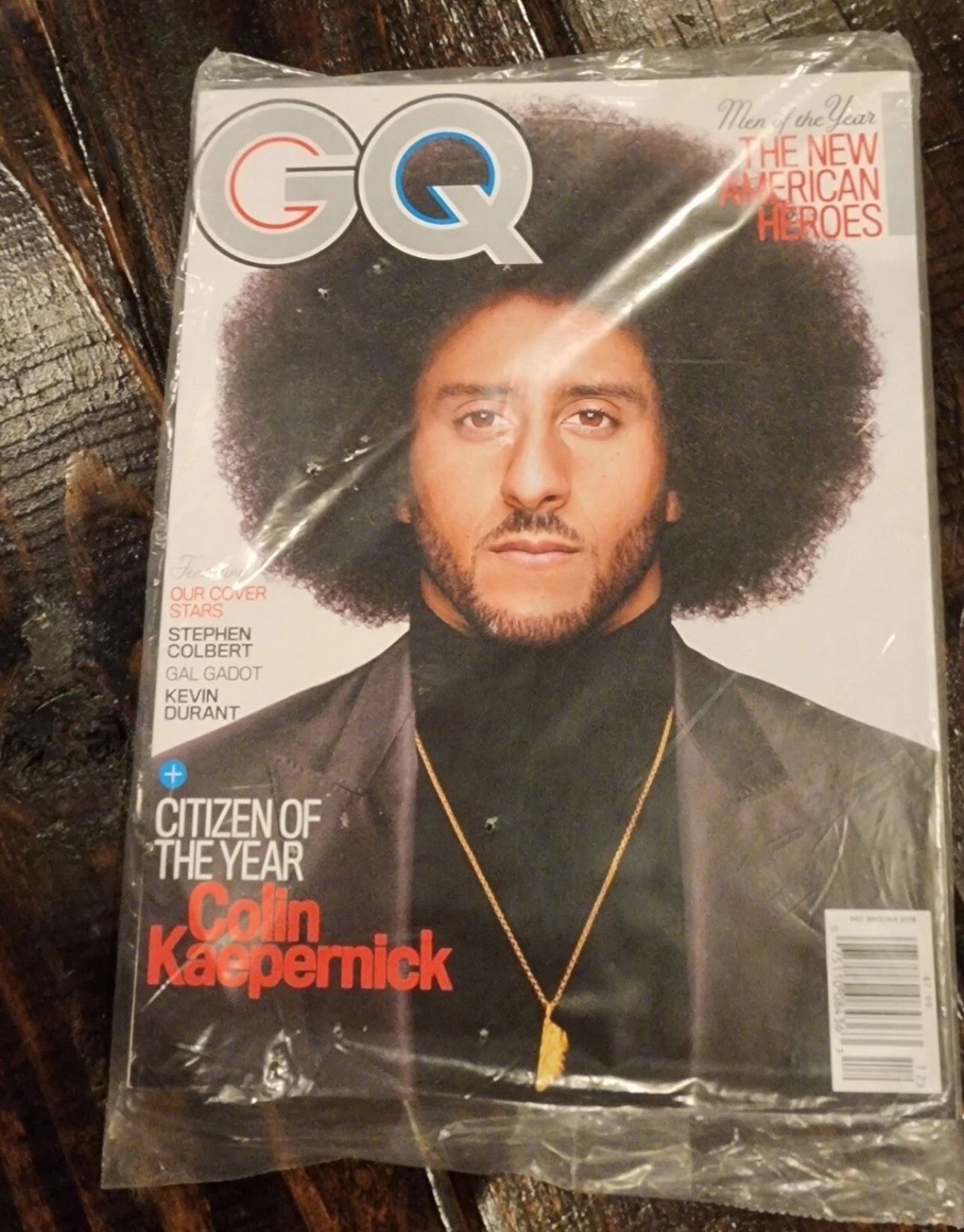 GQ Magazine December 2017 - January 2018 COLIN KAEPERNICK Cover Sealed