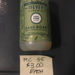 Meyers hand soap $3 each