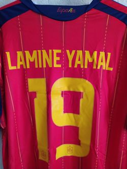 Lamine Yamal Authentic Adidas Spain Soccer Team Jersey