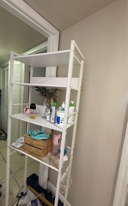 Over-the-toilet storage shelf