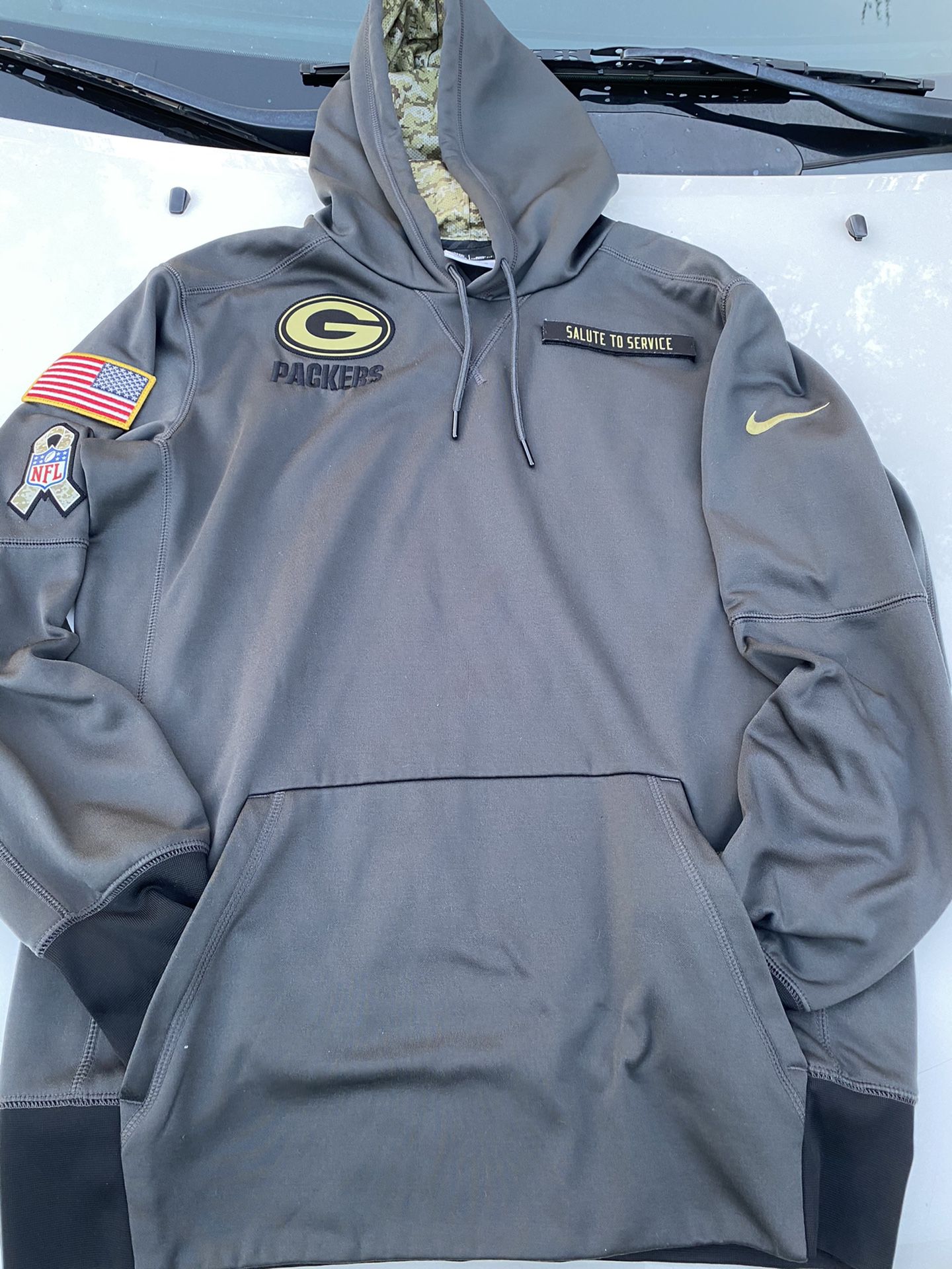 Green Bay packers Nike salute to service NFL Hoodie/ men.. Not Free