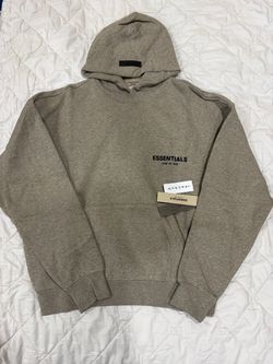 Dark Grey/Oat Essentials Hoodie