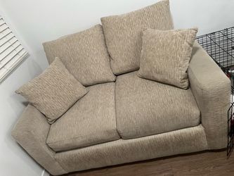 Beige sofa