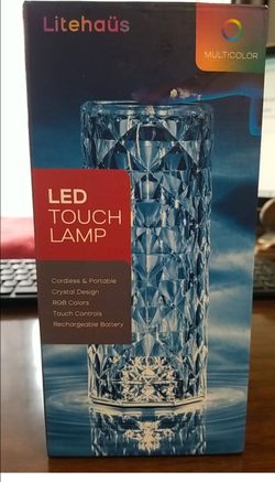 Litehaus 45 Lumens 8.5 in. H Multi-color LED Touch Lamp