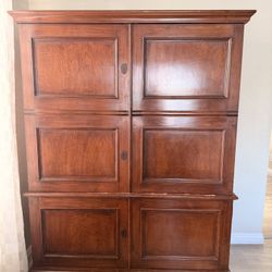 Custom Wood Cabinet With Doors 