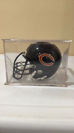 Chicago Bears Mini Football Helmet with Display Case