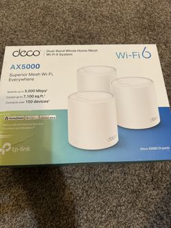 TP-Link Deco AX5000 3 Pack Mesh Wi-Fi