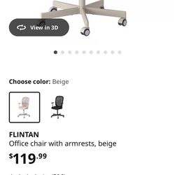 FLINTAN IKEA DESK CHAIR 