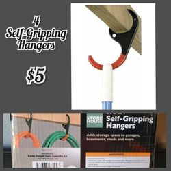 Four Self Gripping Hangers