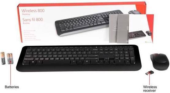 Microsoft Wireless 800 desktop keyboard and mouse