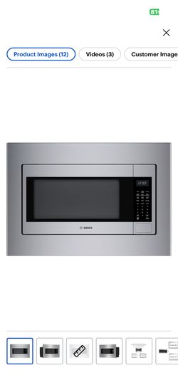 NEW BOSCH 300 series BUILTIN MICROWAVE WITH A 27” TRIMKIT INCLUDED. AND A 3 YEAR EXTENDED WARRANTY FULLY TRANSFERABLE 5/1/26