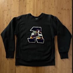 A Bathing Ape BAPE College Varsity Champion Crewneck Sweater Men’s Size Large