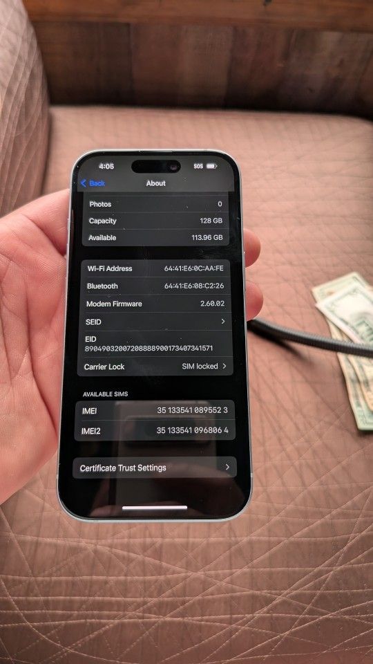 iPhone 15 128 GB Locked T-Mobile