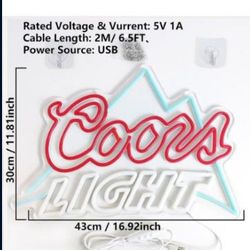 Coors Light LED Sign