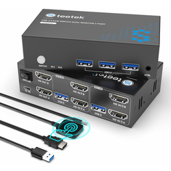 HDMI KVM Switch 2 Monitors 2 Computers.