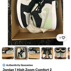 Jordan 1 Honeydew Sz 10