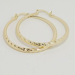 14k Gold Plated hoop Earrings for Women