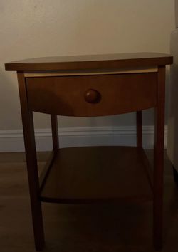 Dark Brown Wooden End Table