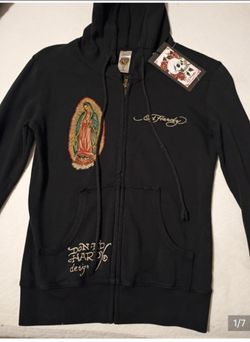 Ed Hardy ~ Sudadera de la Virgen María-Small