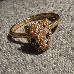 Kate Spade New York Winter Carnival Leopard and Elephant Ring Set Size  7