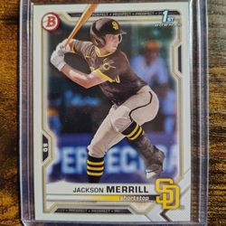 Jackson Merrill Rookie and Prospect Baseball Card Collection!!