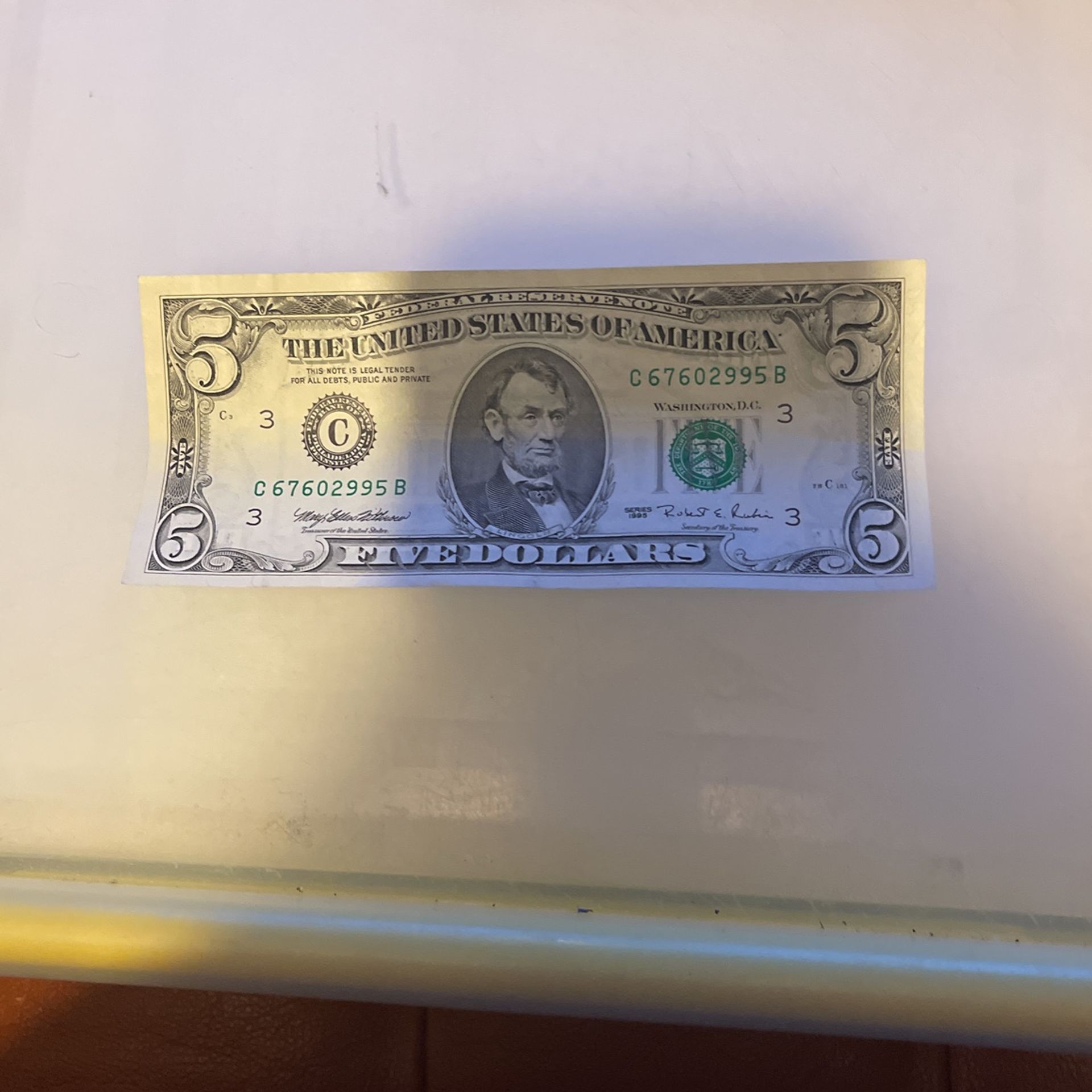 Five Dollar Bill”1995”