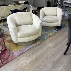 Two Bernhardt Swivel Chairs