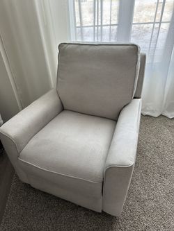 Modern Fabric Recliner Armchair – Light Beige