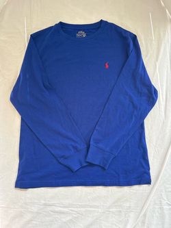 Polo Ralph Lauren Blue Long Sleeve - Youth L (14-16)