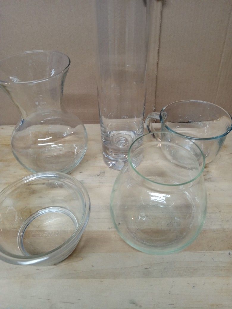 Misc Glassware 5 Pieces
