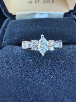 14k diamond ring