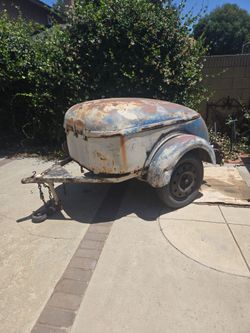 1936 Mullins, red cap trailer, perfect for hot rods. Super rare needs restored $1000 if you've never heard of one, google it. No paperwork bill of sal