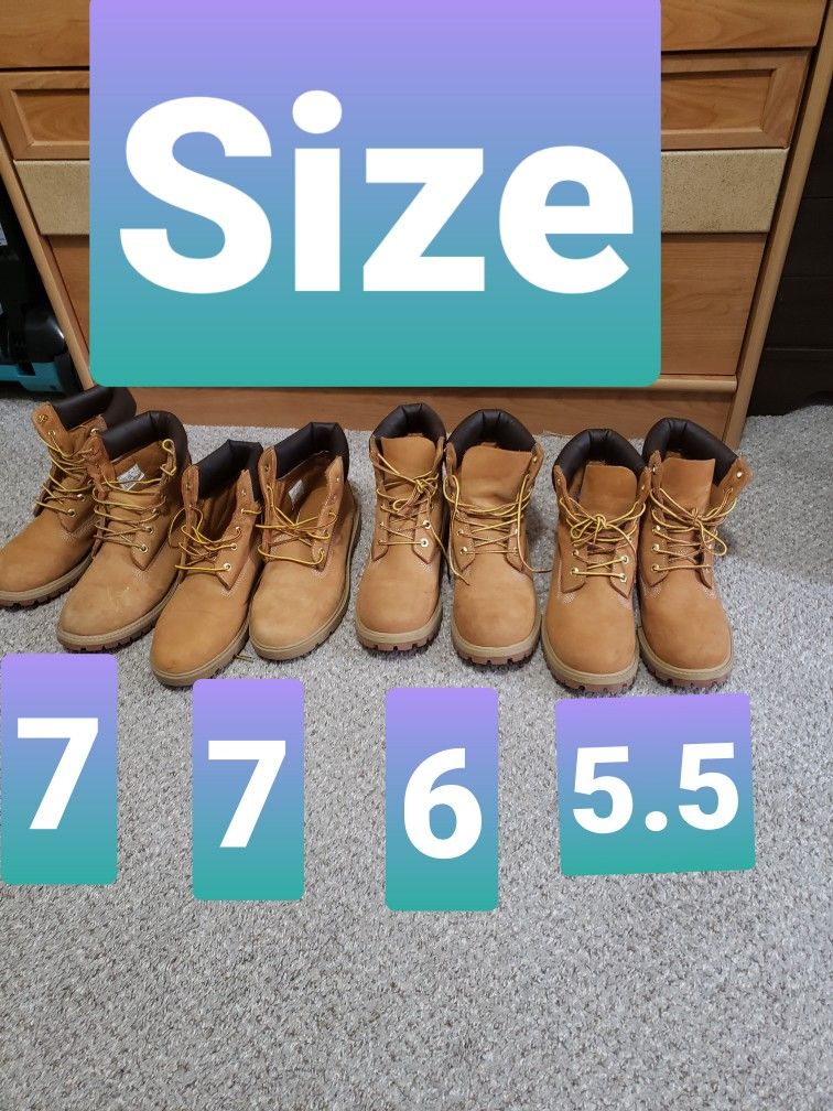 Timberland Boots Kids $80 Ea.