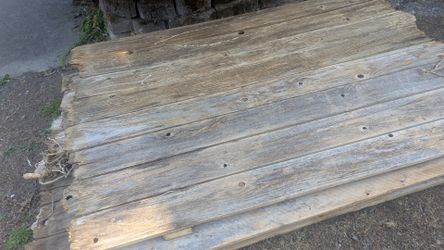 10 old fence panels