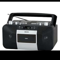 Jensen Music System With CD/MP3 Dual Cassette Player &Recorder 