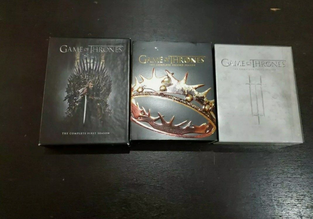 Game Of Thrones Season 1,2,3 DVD and Bluray