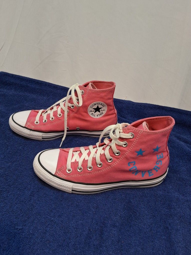 Converse Chuck Taylor All Star High Top Hot Pink Size 9 Women's/Size 7 Men's 